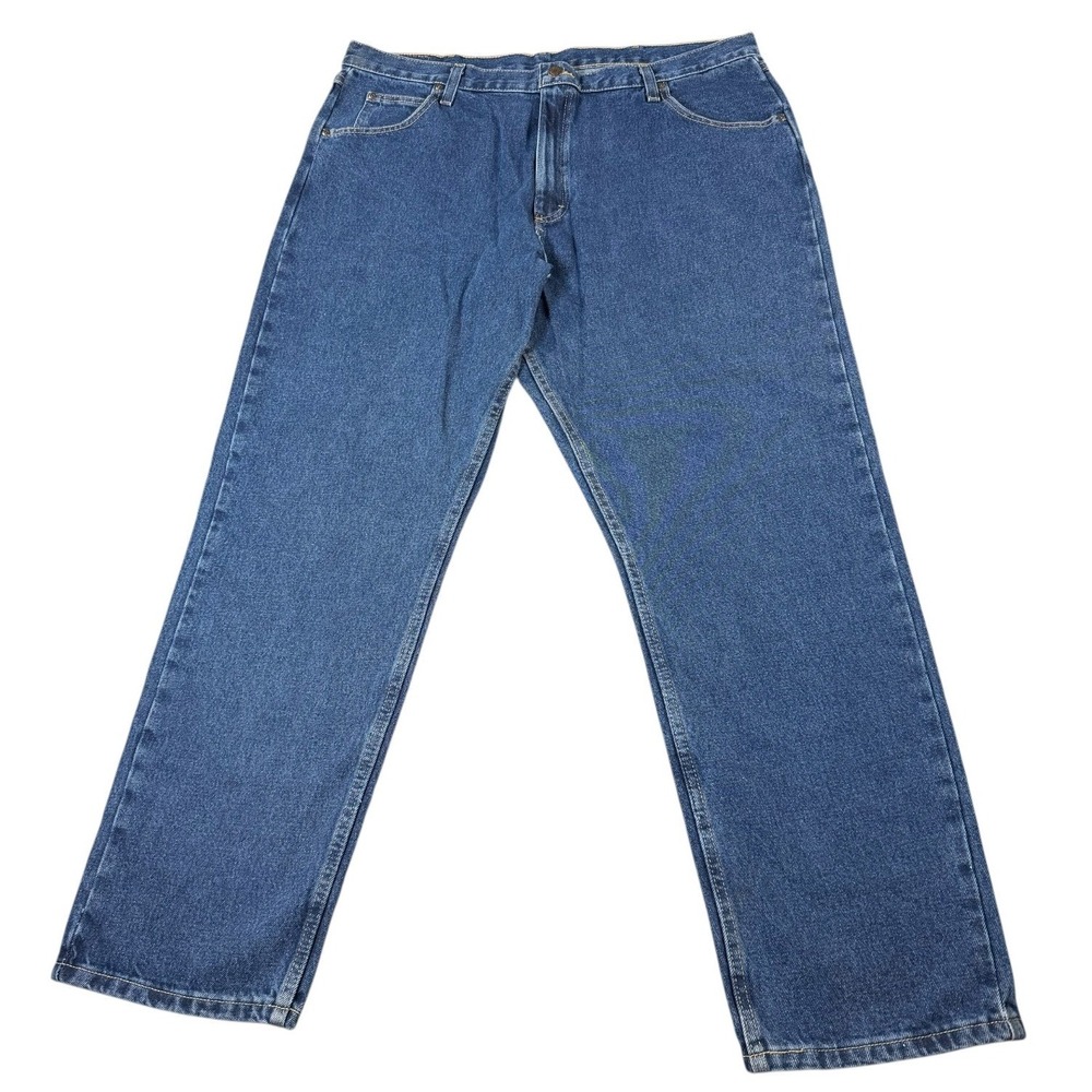 Wrangler Men's Jeans 40x32 Medium Wash Classic Fit Straight Leg Denim‎ Blue VTG